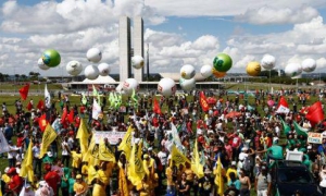 Trabajadores en Brasil exigen renuncia de Temer y elecciones directas