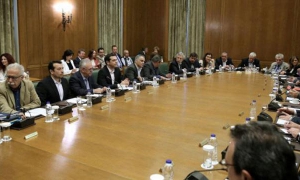 Tsipras intervención ante su gabinete de ministros