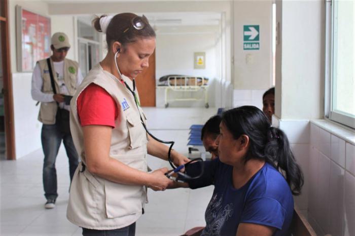 Hasta el momento los colaboradores antillanos han atendido a más de 20 000 afectados por las inundaciones en Piura. Foto: Cortesía de Enmanuel Vigil