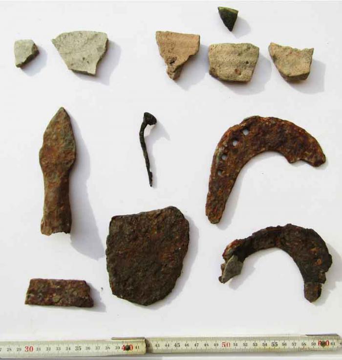 Expertos consideran que el hallazgo fue posible gracias a los bajos niveles de la presa Zaza. Foto: Cortesía del Gabinete de Arqueología de Sancti Spíritus.