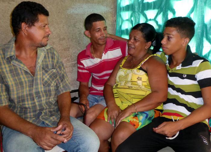 Muchas personas deben la vida al altruismo de esta familia. Foto del autor