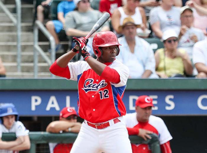 Jefferson Delgado ha sobresalido a la ofensiva por Cuba. 