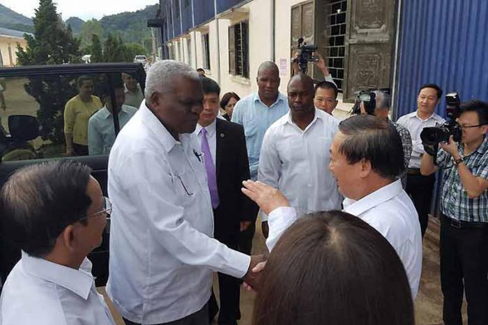 Lazo visitó la septentrional provincia vietnamita de Son La. Foto: PL