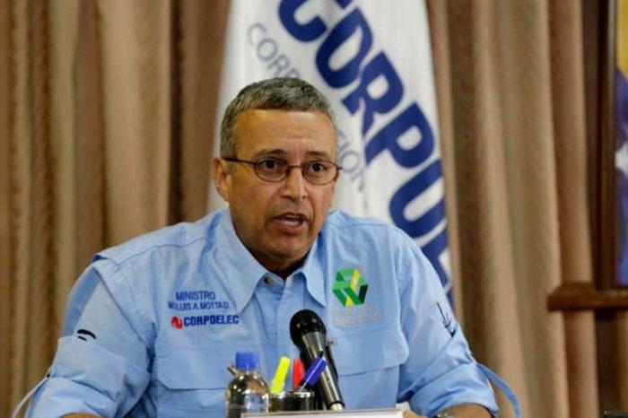 Luis Motta Domínguez, ministro venezolano de Energía Eléctrica, denunció las nuevas acciones desestabilizadoras financiadas por la extrema derecha en esa nación sudamericana.