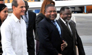 En Cuba el presidente de la RepÃºblica de Mozambique, Filipe Jac