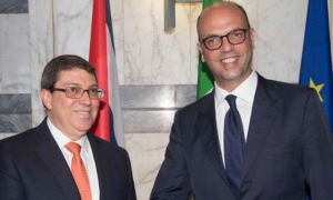 Sostienen conversaciones oficiales Cancilleres de Cuba e Italia