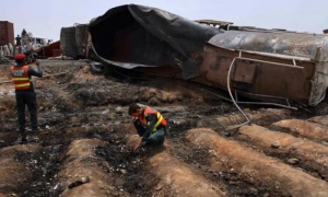 explosion de un camión cisterna 