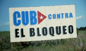Cartel , CUBA CONTRA EL BLOQUEO