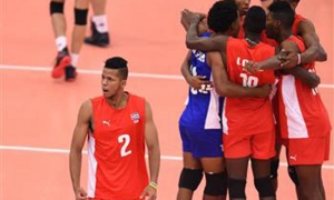 Equipo Cuba (M) Mundial de Volley (sub-21) en República Checa.