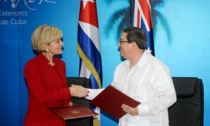 bruno rodríguez recibe a canciller de australia