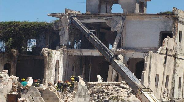 Derrumbe de un hotel en Villa Clara, Caibarién 