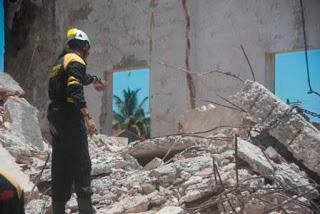 Derrumbe de un hotel en Villa Clara, Caibarién 