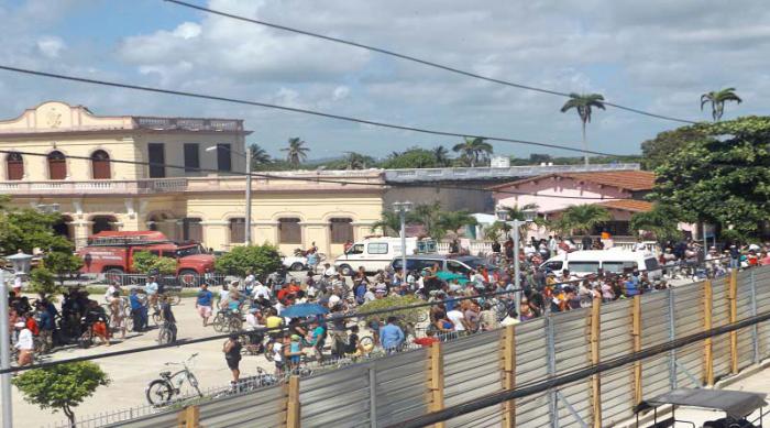 Derrumbe de un hotel en Villa Clara, Caibarién 