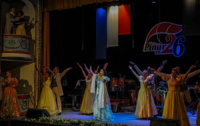 Gala político cultural con motivo del advenimiento del día de la Rebeldía Nacional, en el Teatro José Jacinto Milanés de la Provincia Pinar del Río, presiden la gala,  el primer vicepresidente de los Consejos de Estado y de Ministros de Cuba, Miguel Díaz-Canel Bermúdez, José Ramón Machado Ventura, Segundo Secretario del Comité Central del Partido Comunista de Cuba, La Primera Secretaria del PCC en Pinar del Rio Gladys Martínez Verdecia  y otros dirigentes del Gobierno.