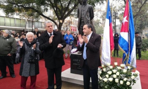 Inauguran en Santiago de Chile monumento a José Martí