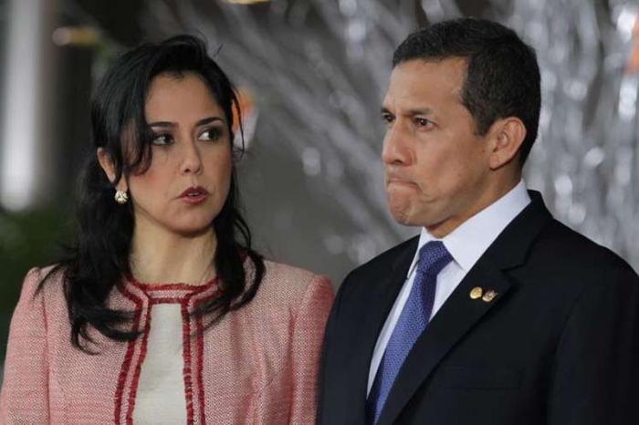 Ollanta Humala y su esposa, Nadine Heredia