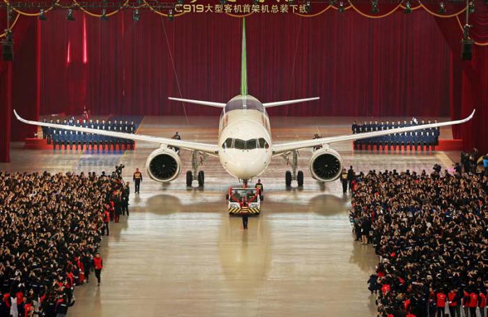 El nacimiento del C919 supone un gran acontecimiento para China. 