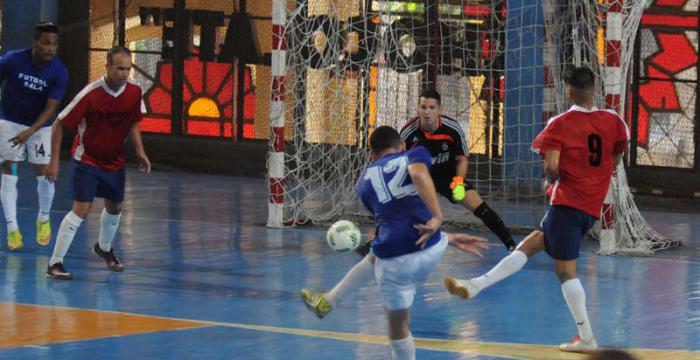 Liga Nacional de Futsal 1ra Division entre los equipo de Granma y la Habana.