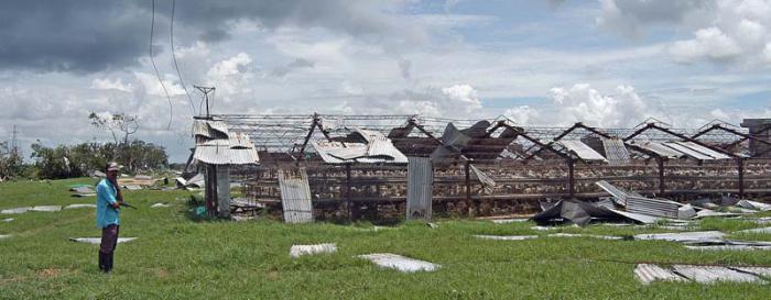 Paso del Huracàn Charley por Cuba