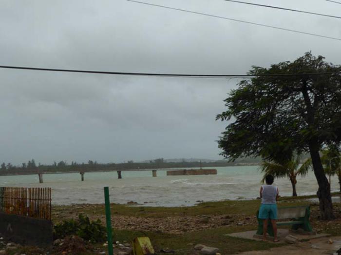 Playa la Boca y sus alrededores en el Mariel tras el huracán Irma.