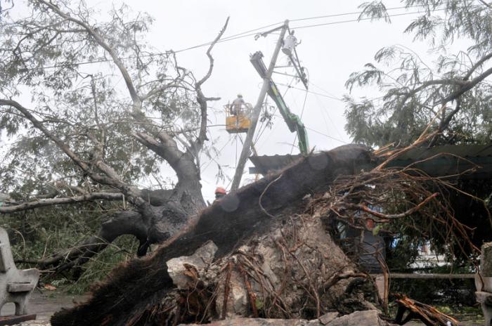 Afectaciones en La Habana tras el paso del huracán Irma.