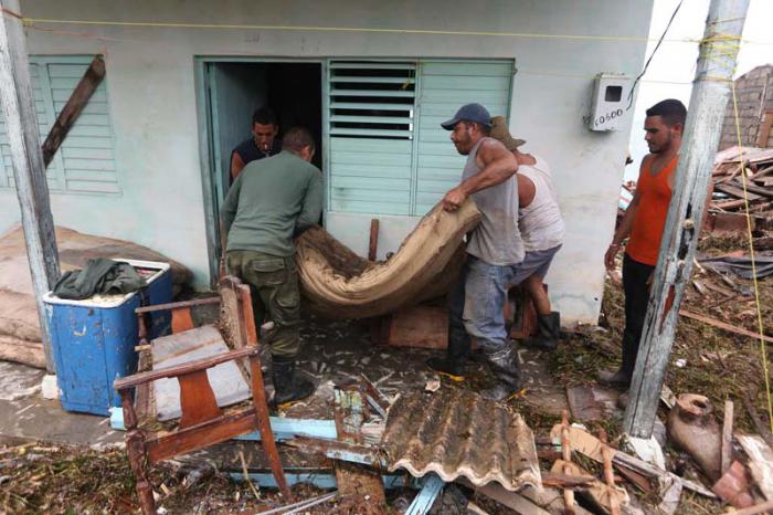 Paso del Huracan Irma por Punta Alegre, en la costa norte de Ciego de Avila.