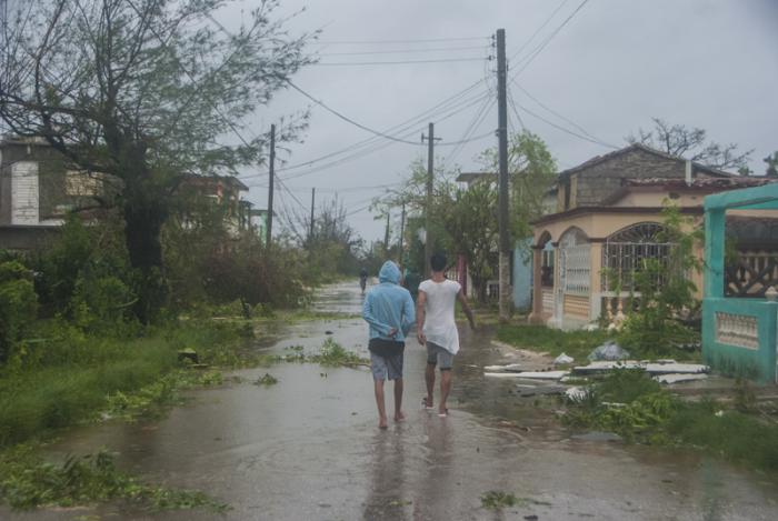 Imágenes de Caibarién después del paso del huracán Irma.