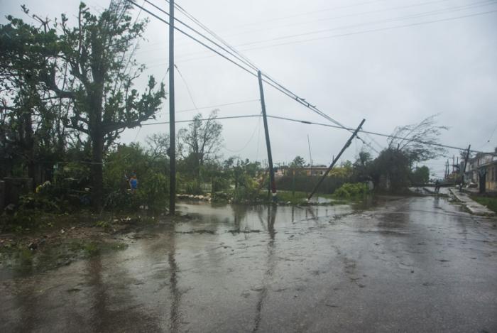 Imágenes de Caibarién después del paso del huracán Irma.