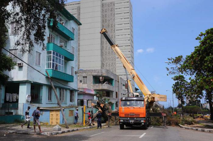 Tras el paso del huracán Irma, la caìtal se  recupera.