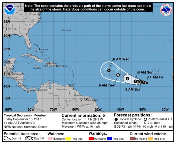 nueva depresión tropical