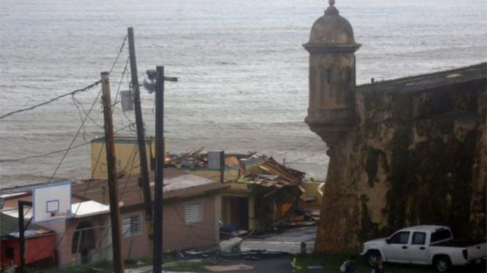 destrucción dejada por Maria en Puerto Rico