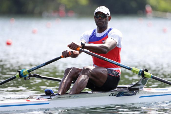 Ángel Fournier encabeza la comitiva de remeros cubanos. Foto: Gettyimages
