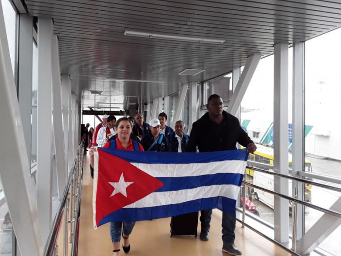 La delegación cubana llegó al Aeropuerto internacional de Sochi en la tarde de este sábado
