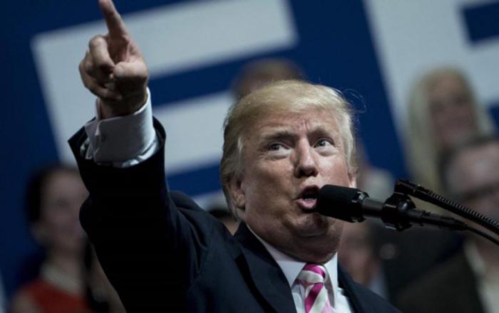 Trump en una de sus intervenciones sobre las protestas de los deportistas. Foto: tomada de internet 