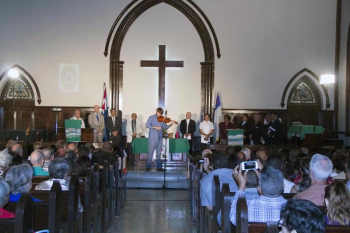 Culto conmemorativo por el 500 Aniversario de la Reforma Protestante en la primera iglesia presbisteriana reformada de la Habana del Consejo de Iglesias de Cuba.