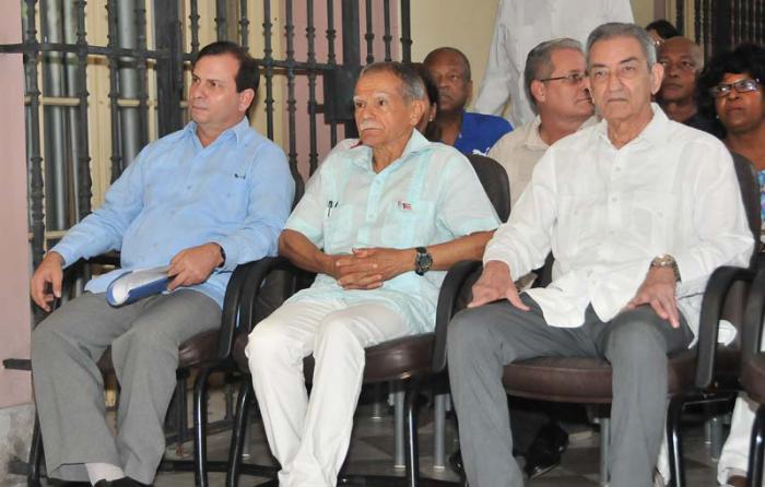 Acto de amistad al compañero Oscar Lopez Rivera en el ICAP estando presente, Fernando Gonzalez Llort,José Ramon Balaguer