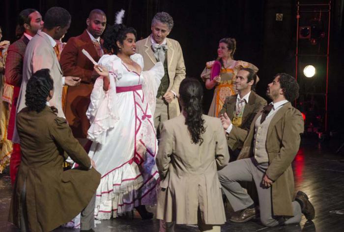 Cecilia Valdés, puesta en escena del Teatro Lírico Nacional y la Banda Nacional de Conciertos, en el Teatro Martí.