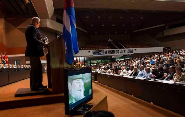El presidente del Inder durante su intervención en el evento de la VII Convención Internacional de Actividad Física y Deportes (AFIDE 2017).