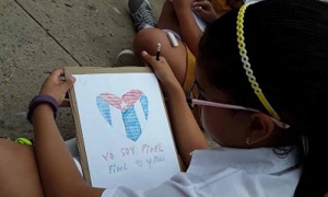 “Yo soy Fidel” fue una frase recurrente en los dibujos de los pioneros.