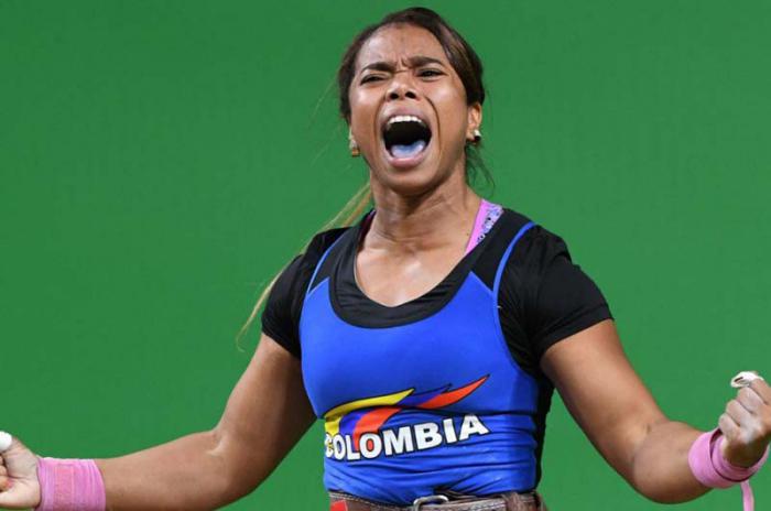 La pesista colombiana Leidy Solís.