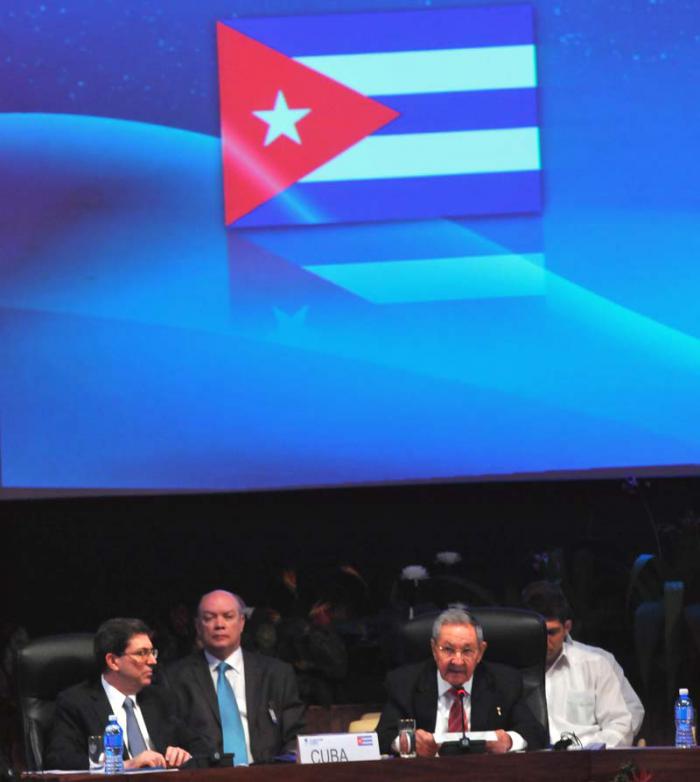 Inauguración de la V Cumbre Cuba-Caricom, celebrada en el Palacio de la Revolución en La Habana (2014).