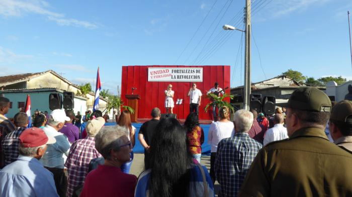 Acto liberación Lajas dictadura Batista, pueblo y momento cultural