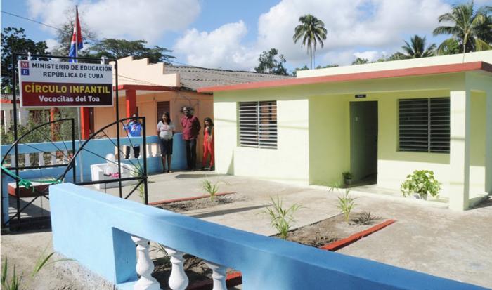El círculo infantil Voceitas del Toa fue inaugurado ayer, en ocasión de celebrarse en Palenque, Yateras, el acto provincial por el aniversario 59 del triunfo de la Revolución. 