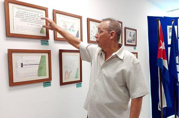 Inauguran exposición de acuarelas de Antonio Guerrero