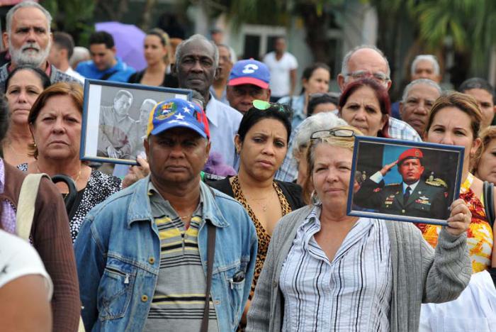 Acto Político del Gobierno y del Pueblo de Cuba en solidaridad con la República Bolivariana de Venezuela, en la Universidad de Ciencia Informáticas, en la Lisa