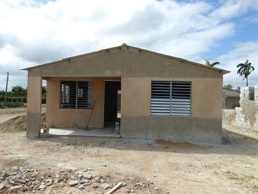Las viviendas en fase de terminación ya muestran estética y confort. foto de la autora