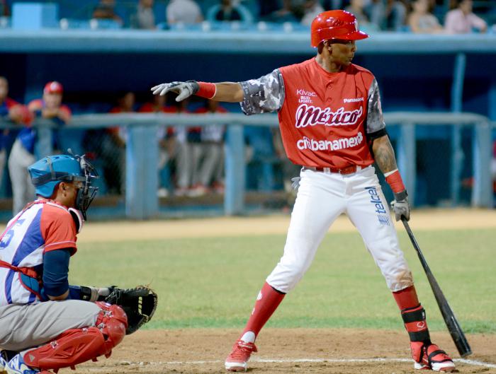 Beisbol Tope cuba vs mexico, Diablos Rojos MEX-Cuba Occidental, Alexeis Ramirez