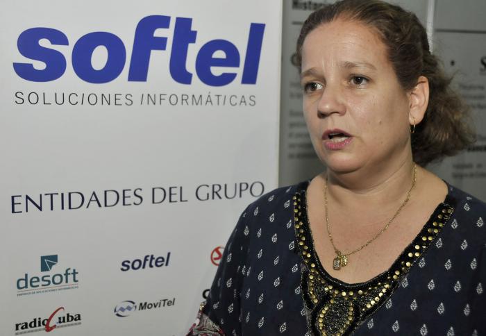Ariadna Curbelo García, directora de Softel. Foto: Ismael Batista
