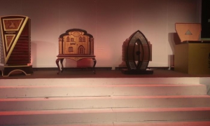  Parte del lote de humidores de la compañía Habanos S.A.  subastados en la Noche