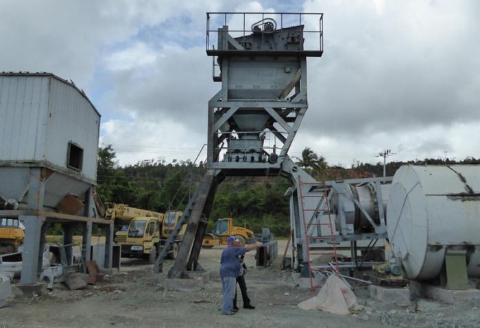 planta de asfalto en Baracoa